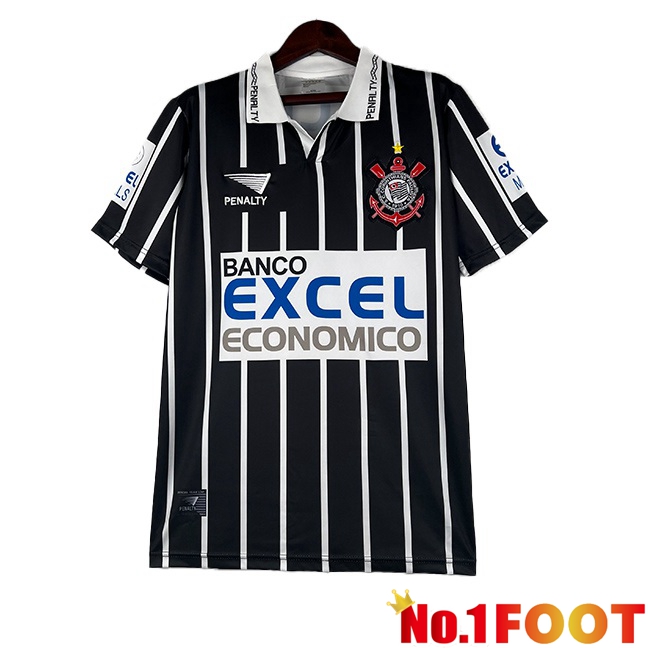 Corinthians Retro Soccer Jersey Away Black 1997