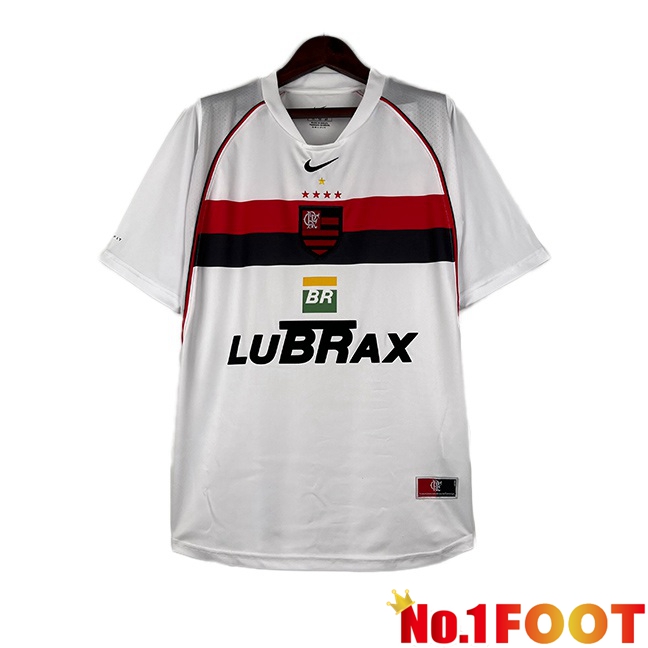 Flamengo Retro Soccer Jersey Away White 2000