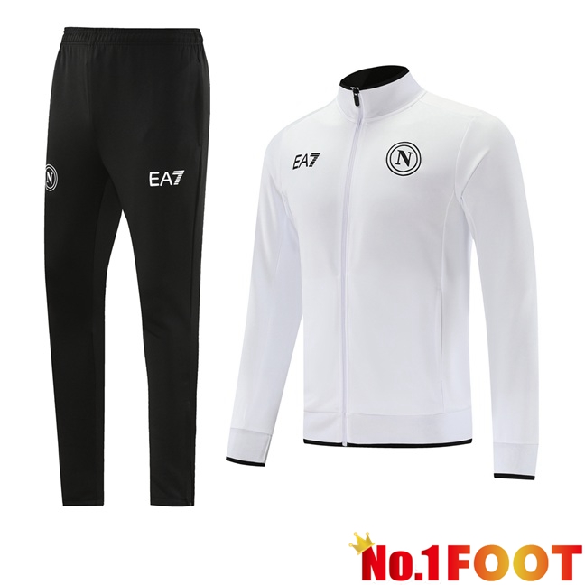 SSC Napoli Training Jacket Suit White 2023/2024