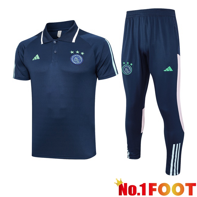 AFC Ajax Soccer Polo + Pants Royal Blue 2023/2024