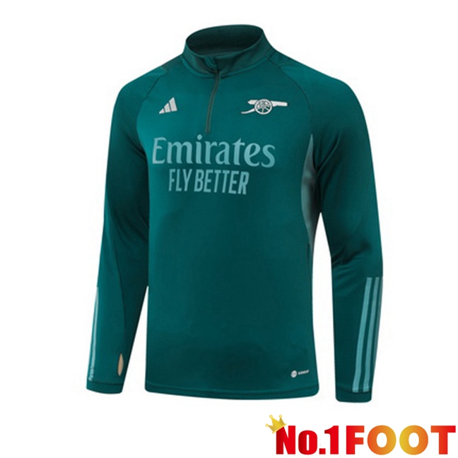 Arsenal Training Sweatshirt Green 2023/2024