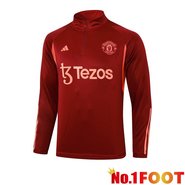 Manchester United Training Sweatshirt Red 2023/2024