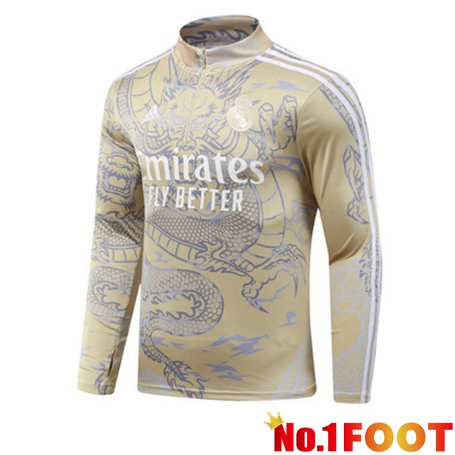 Real Madrid Training Sweatshirt Yellow 2023/2024