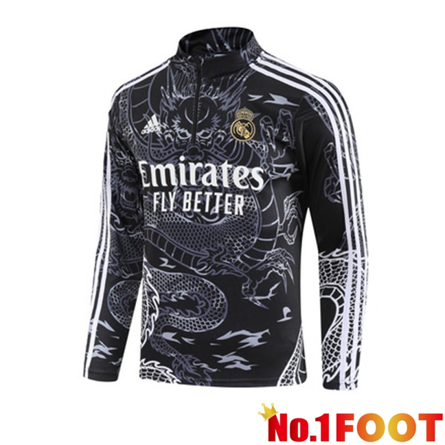 Real Madrid Training Sweatshirt Black 2023/2024