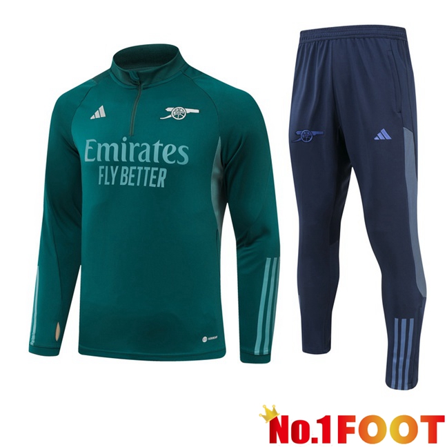 Arsenal Training Tracksuit Suit Green 2023/2024