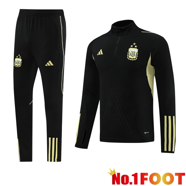 Argentina Training Tracksuit Suit Black 2023/2024