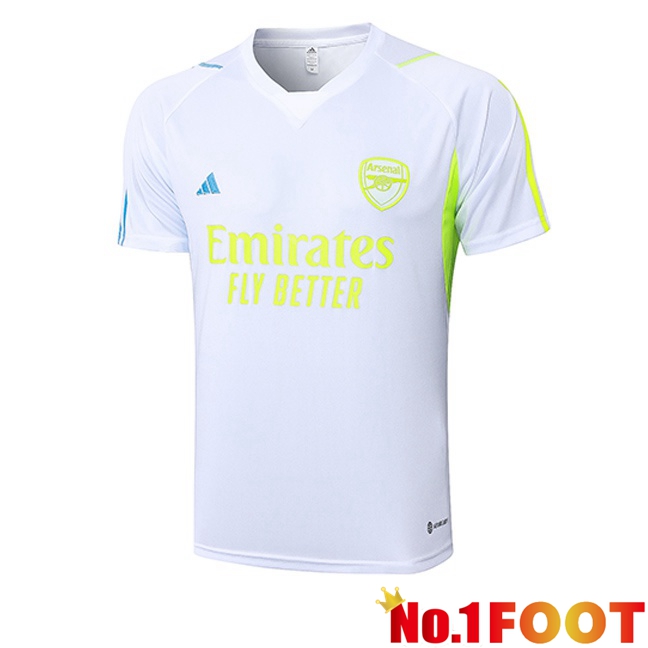 Arsenal Training T Shirt White 2023/2024