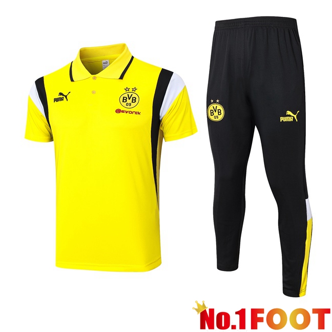 Dortmund BVB Soccer Polo + Pants Yellow 2023/2024