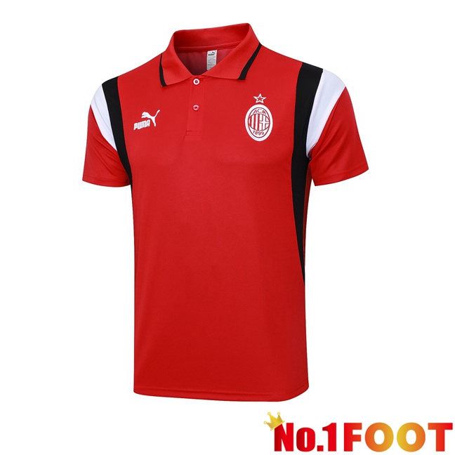 AC Milan Soccer Polo Red 2023/2024