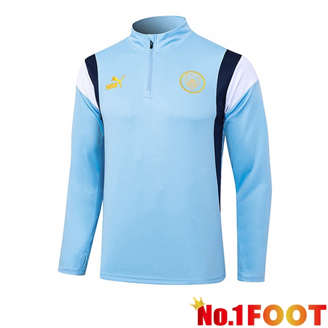 Manchester City Training Sweatshirt Blue 2023/2024 - Click Image to Close