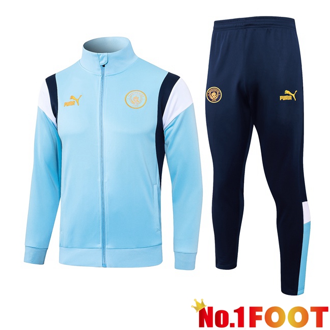 Manchester City Training Jacket Suit Blue 2023/2024