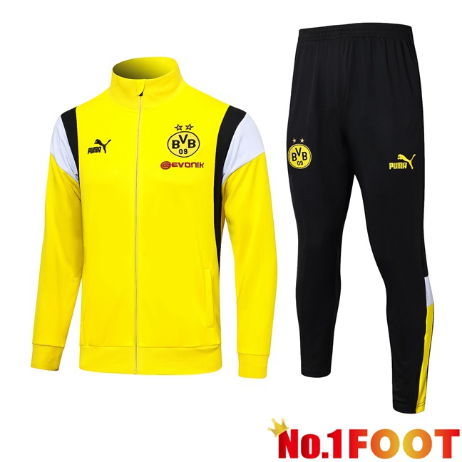 Dortmund BVB Training Jacket Suit Yellow 2023/2024