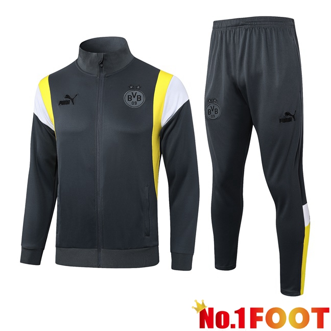 Dortmund BVB Training Jacket Suit Grey 2023/2024