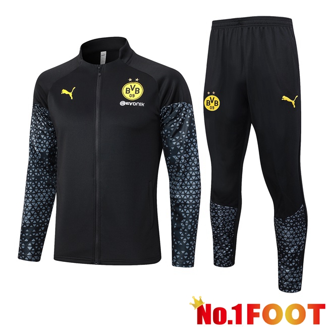 Dortmund BVB Training Jacket Suit Black 2023/2024