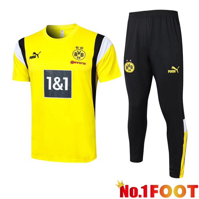 Dortmund BVB Training T Shirt + Pants Yellow 2023/2024