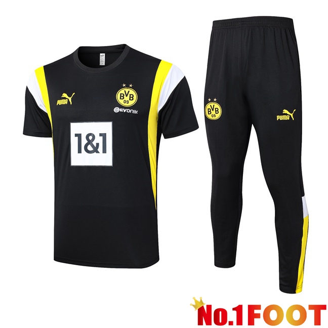 Dortmund BVB Training T Shirt + Pants Black 2023/2024