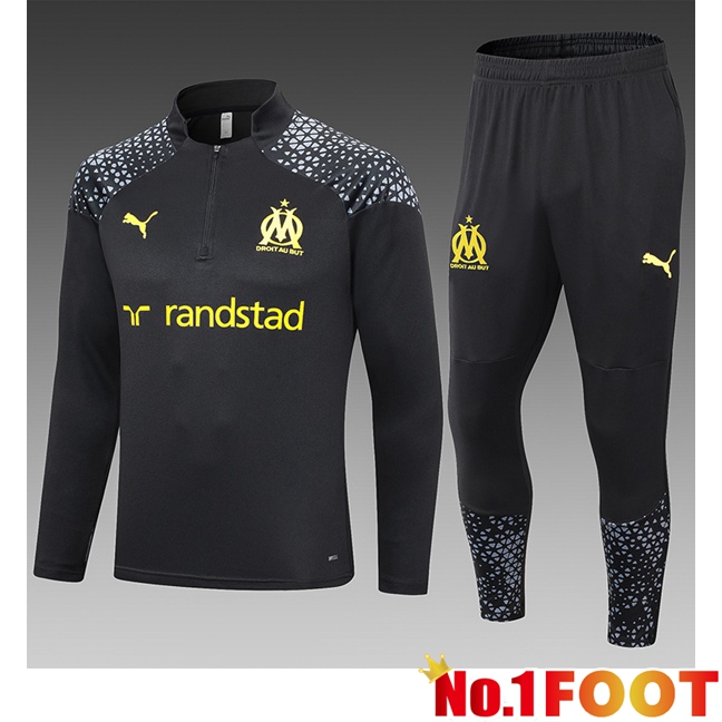 Marseille OM Kids Training Tracksuit SuitBlack 2023/2024