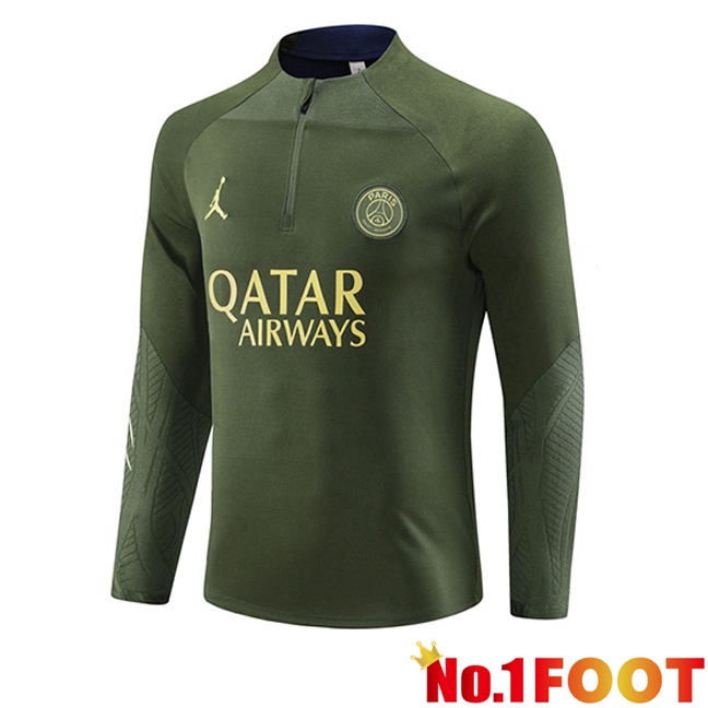 JORDAN Paris PSG Training Sweatshirt Green 2023/2024