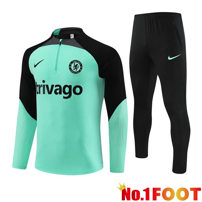 FC Chelsea Training Tracksuit Suit Green 2023/2024