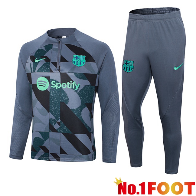 FC Barcelona Training Tracksuit Suit Grey 2023/2024