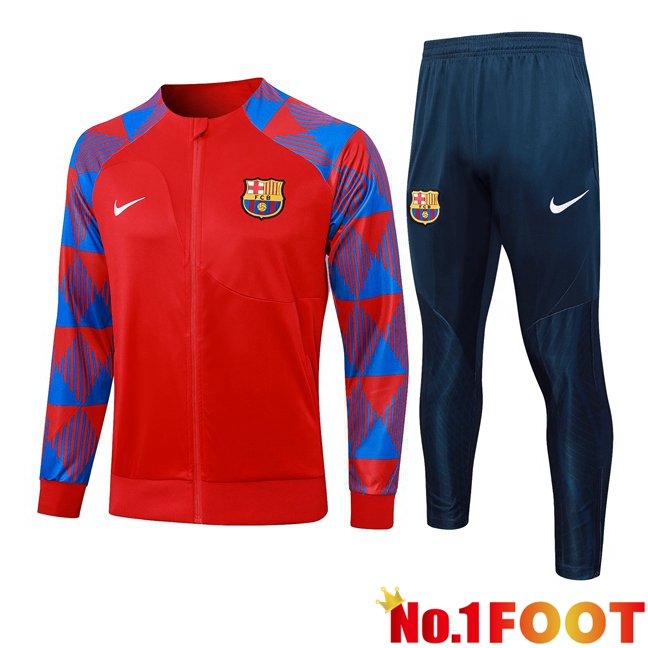 FC Barcelona Training Jacket Suit Red Blue 2023/2024