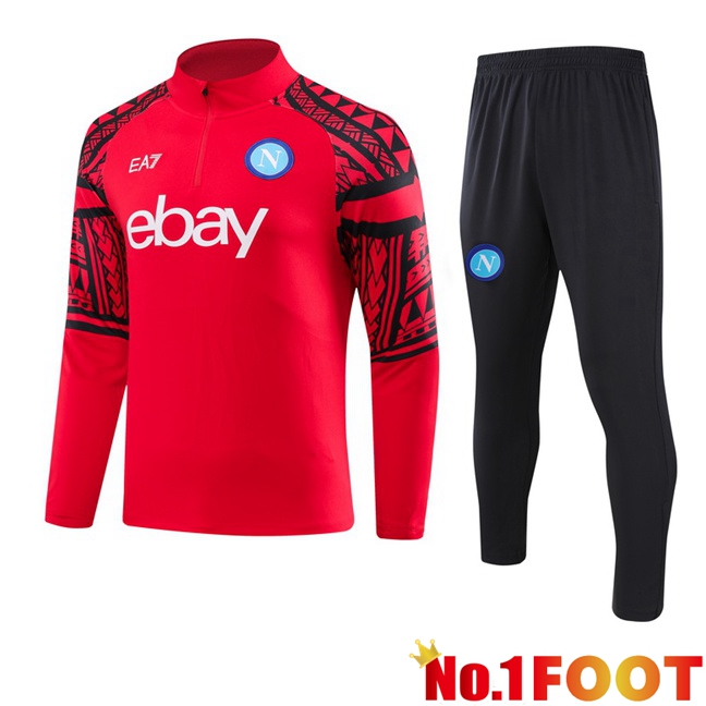 SSC Napoli Training Tracksuit Suit Red 2023/2024