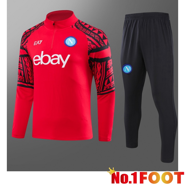 SSC Napoli Kids Training Tracksuit SuitRed 2023/2024