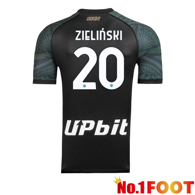 SSC Napoli (Piotr Zielinski 20) Soccer Jersey Third Black 2023/2024