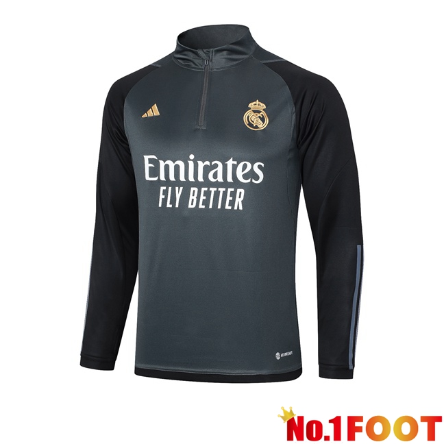 Real Madrid Training Sweatshirt Grey 2023/2024