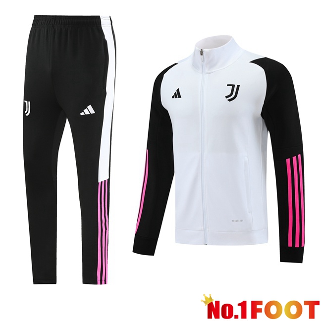 Juventus Training Jacket Suit White Black 2023/2024