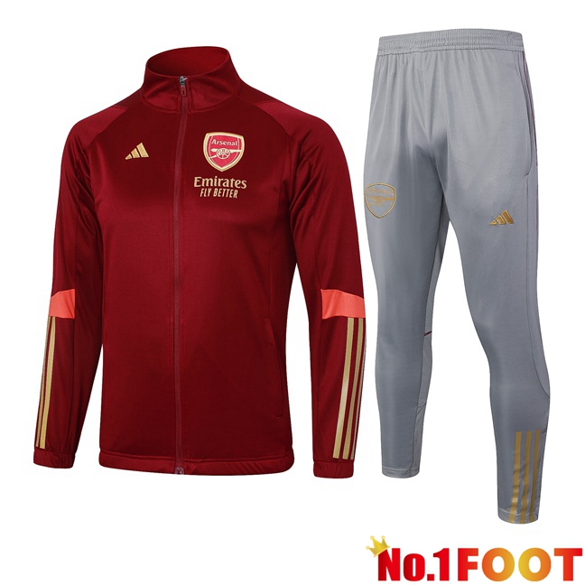 Arsenal Training Jacket Suit Red 2023/2024