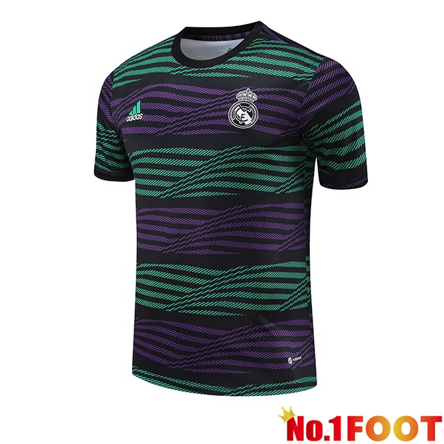 Real Madrid Training T Shirt Black Green 2023/2024