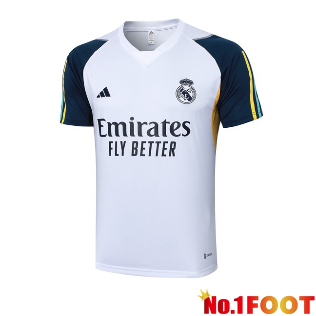 Real Madrid Training T Shirt White 2023/2024