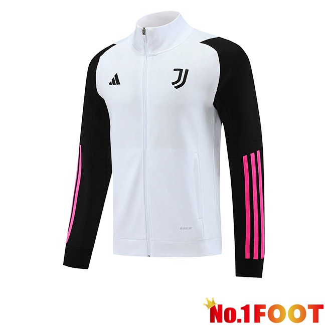 Juventus Training Jacket White Black 2023/2024