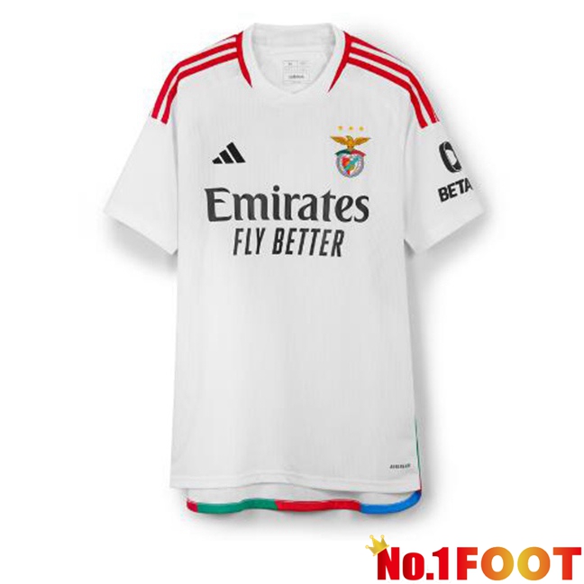 S.L Benfica Soccer Jersey Third White 2023/2024