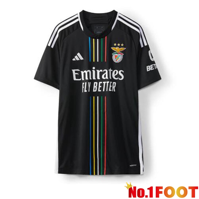 S.L Benfica Soccer Jersey Away Black 2023/2024