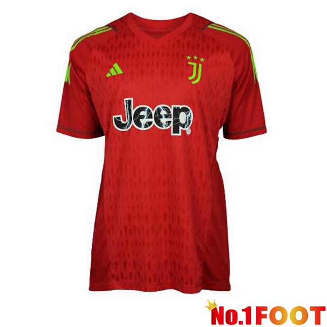 Juventus Soccer Jersey Home Goalkeeper Red 2023/2024