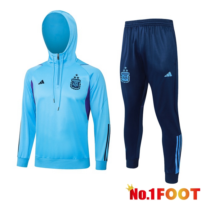 Argentina Training Tracksuit Hoodie Blue 2023/2024