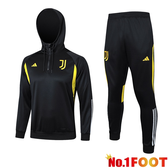 Juventus Training Tracksuit Hoodie Black 2023/2024