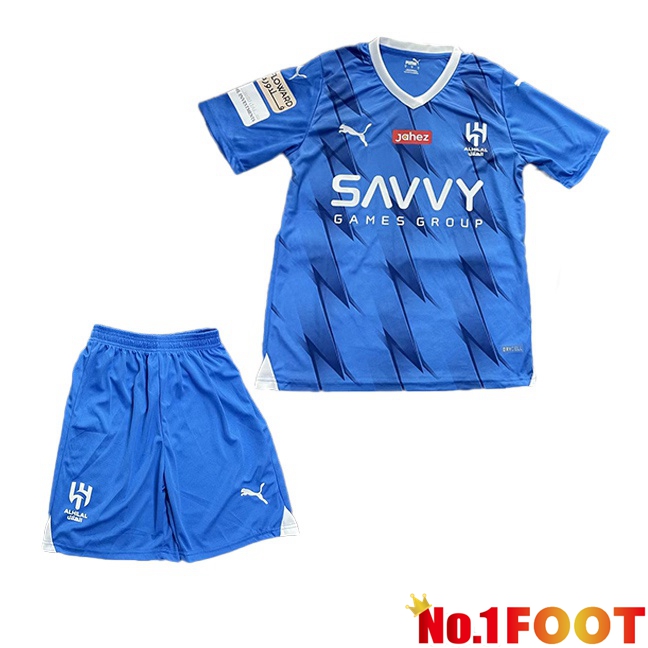 Al-Hilal FC Kids Soccer Jersey Home Blue 2023/2024