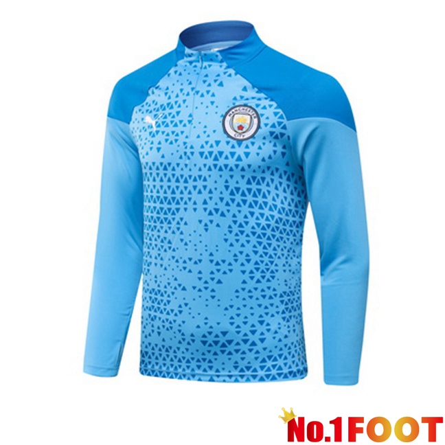 Manchester City Training Sweatshirt Blue 2023/2024 - Click Image to Close