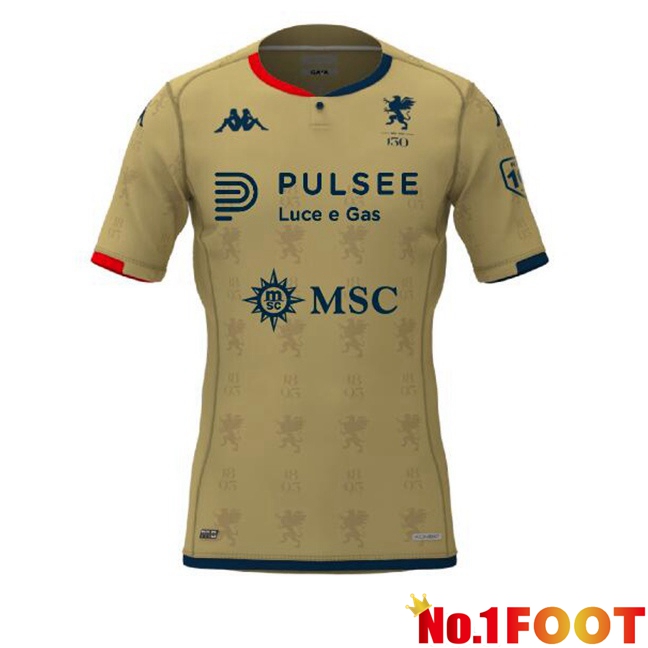 Genoa CFC Soccer Jersey Third Yellow 2023/2024 - Click Image to Close