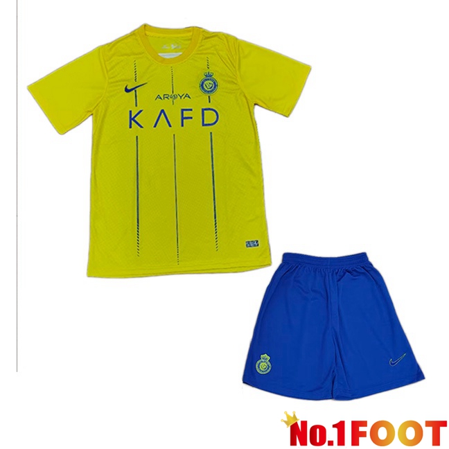 Al-Nassr FC Kids Soccer Jersey Home Yellow 2023/2024