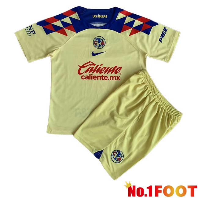 Club America Kids Soccer Jersey Home Yellow 2023/2024