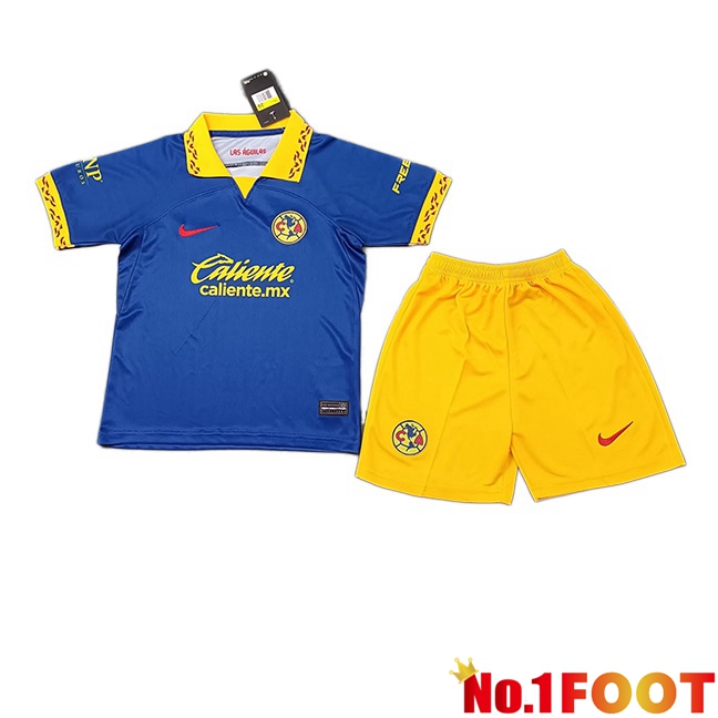 Club America Kids Soccer Jersey Away Blue 2023/2024