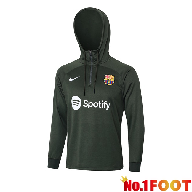 FC Barcelona Training Sweatshirt Hoodie Green 2023/2024