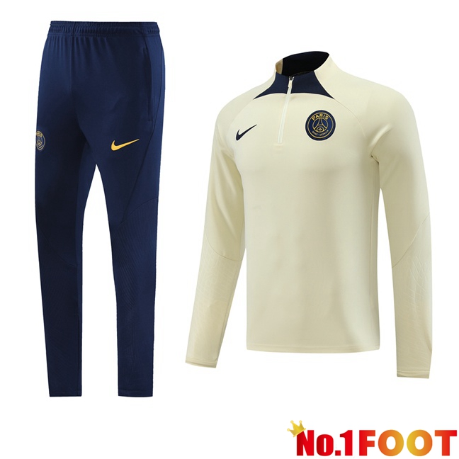 Paris PSG Training Tracksuit Suit Yellow 2023/2024