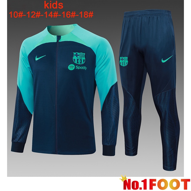 FC Barcelona Kids Training Training Jacket Suit Blue Royal 2023/2024