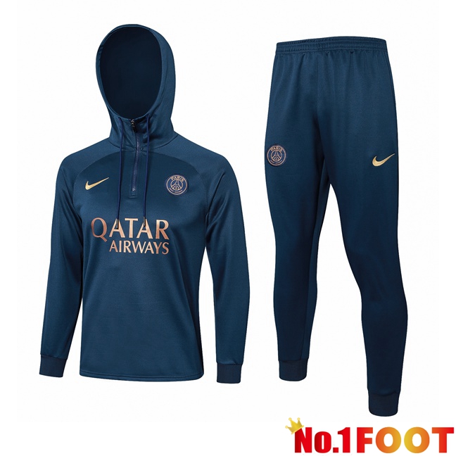 Paris PSG Training Tracksuit Hoodie Blue Royal 2023/2024