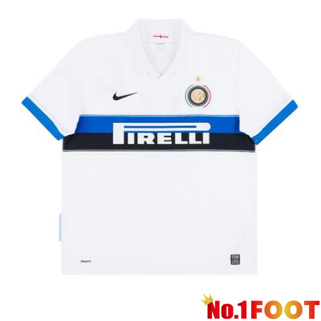 Inter Milan Retro Soccer Jersey Away White 2009-2010